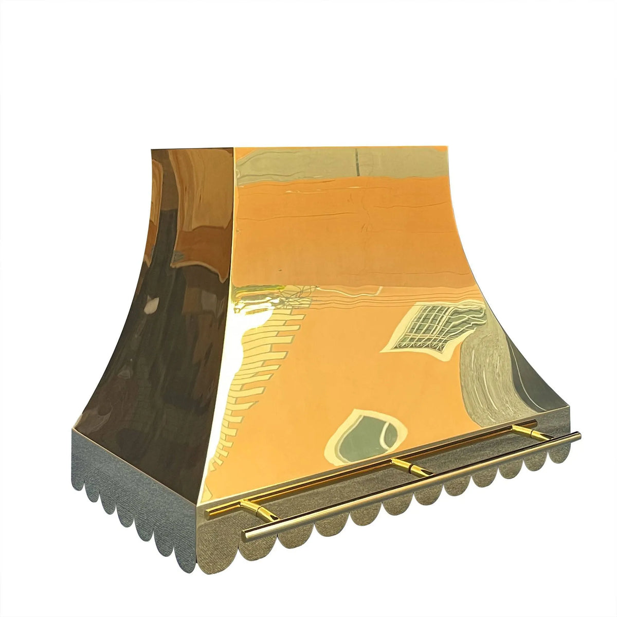 Fobest Custom Polished Brass Range Hood FSS-53-Stainless Steel Range Hood-Fobest