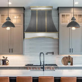 Fobest Custom Range Hood Stainless Steel Curved Design FSS-355-Stainless Steel Range Hood-Fobest
