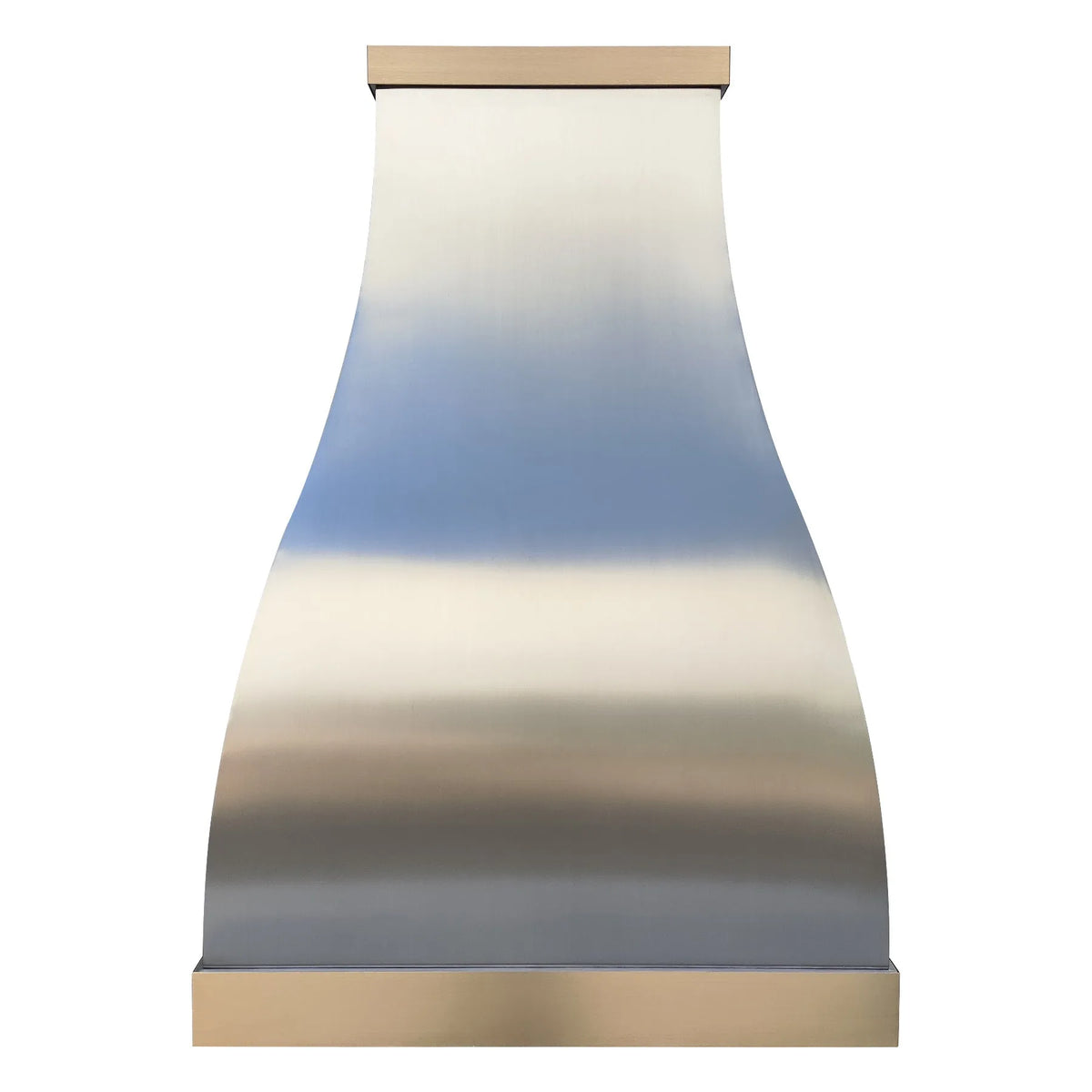 Fobest Custom Range Hood Stainless Steel with Brass Accent FSS-340-Stainless Steel Range Hood-Fobest