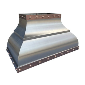 Fobest Custom Range Hood Stainless Steel with Copper straps FSS-126-Stainless Steel Range Hood-Fobest