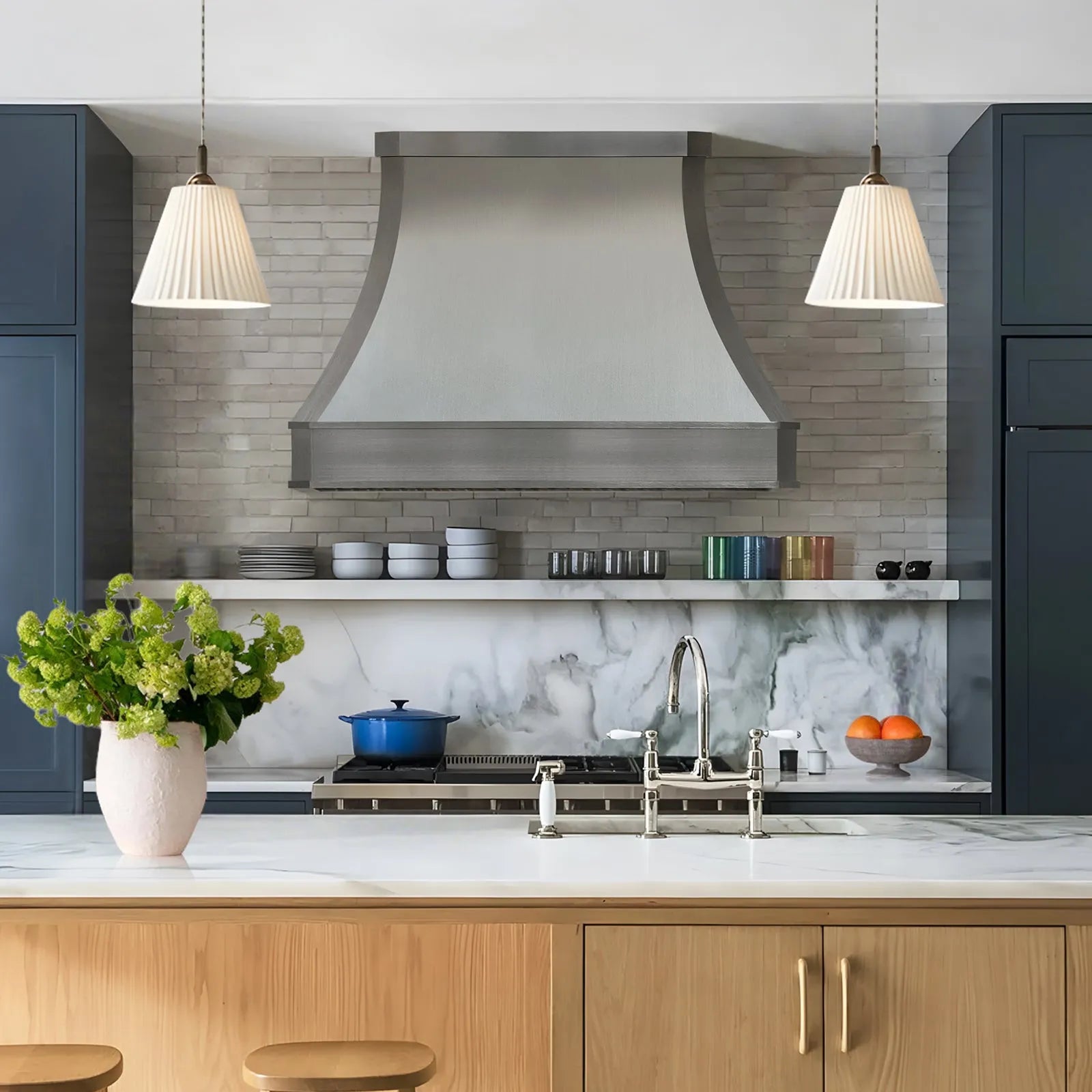 Fobest Custom Stainless Range Hood Octagon Base FSS-441-Stainless Steel Range Hood-Fobest