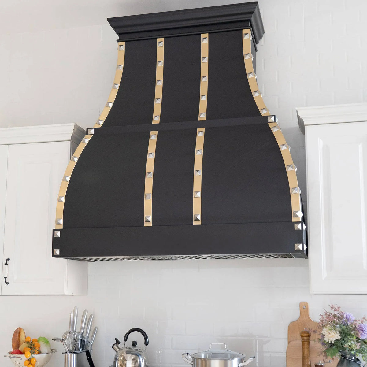 Fobest Custom Stainless Steel Black Range Hood FSS-83-Stainless Steel Range Hood-Fobest