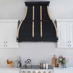 Fobest Custom Stainless Steel Black Range Hood FSS-83-Stainless Steel Range Hood-Fobest