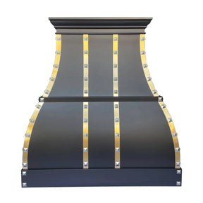 Fobest Custom Stainless Steel Black Range Hood FSS-83-Stainless Steel Range Hood-Fobest