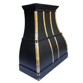 Fobest Custom Stainless Steel Black Range Hood FSS-83-Stainless Steel Range Hood-Fobest