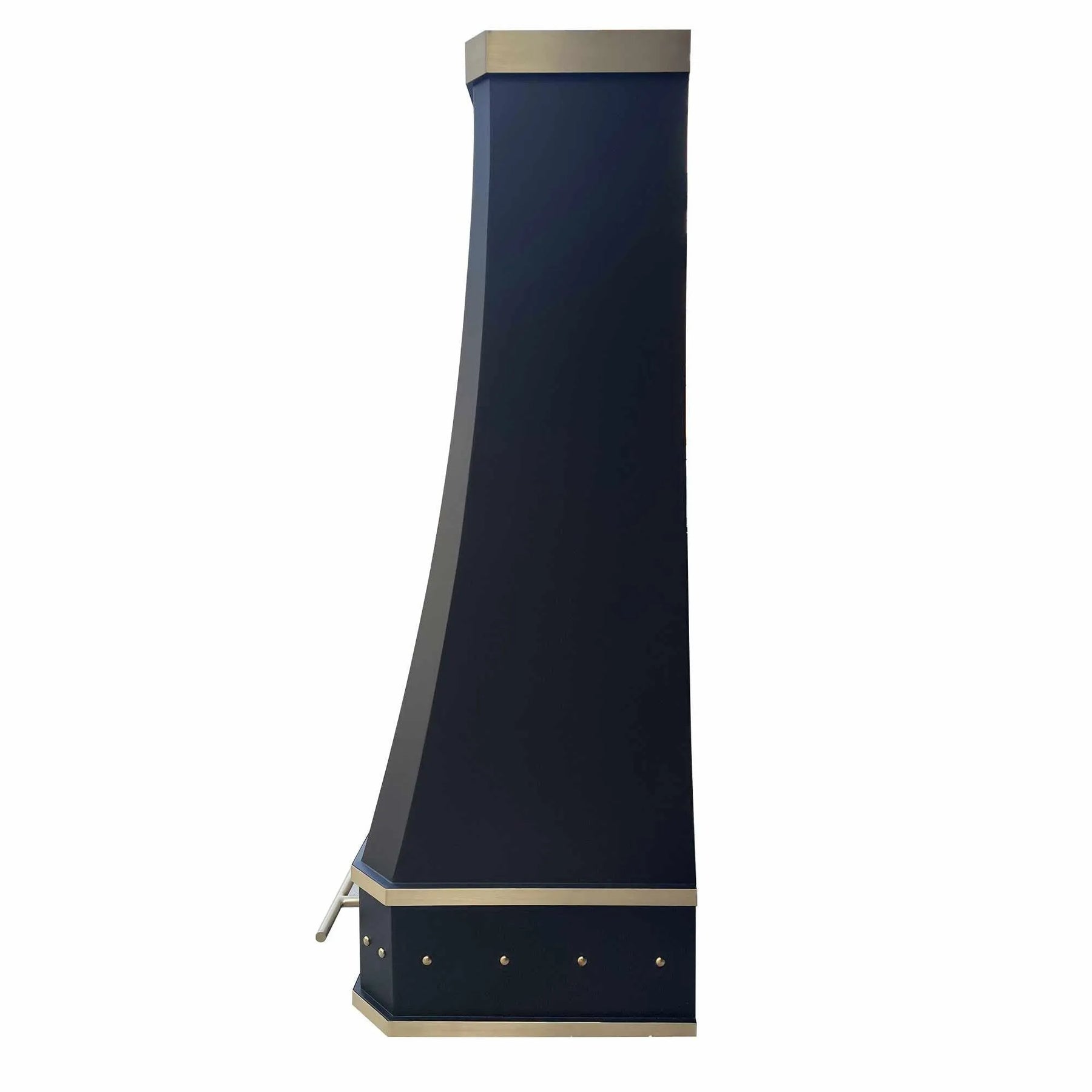 Fobest Custom Stainless Steel Black Range Hood With Gold Trims FSS-4-Stainless Steel Range Hood-Fobest