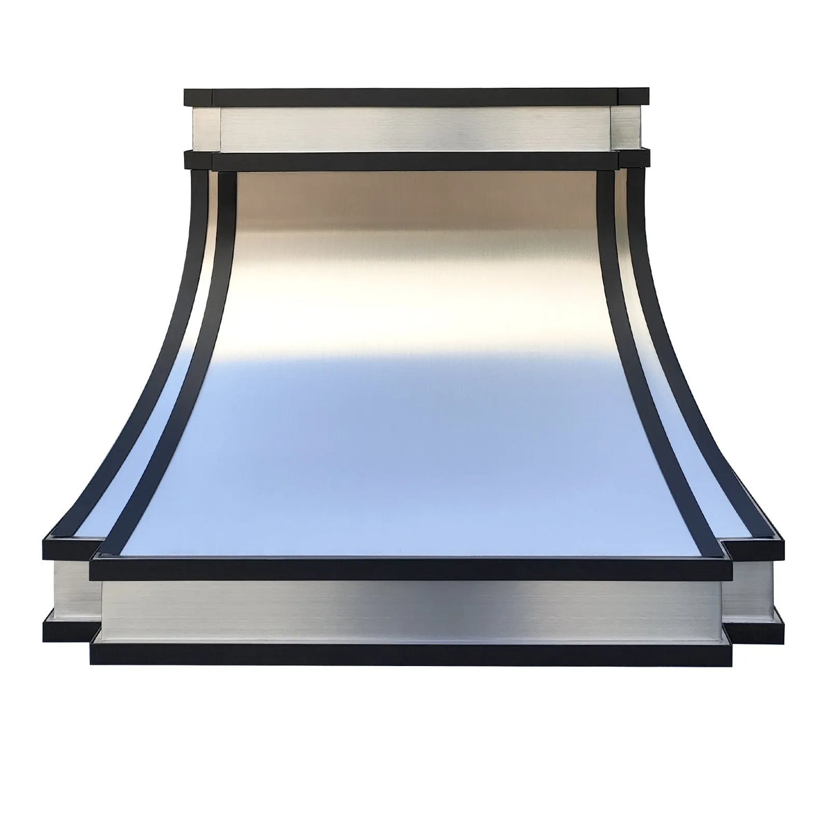 Fobest Custom Stainless Steel Hood with Black Trims FSS-330-Stainless Steel Range Hood-Fobest