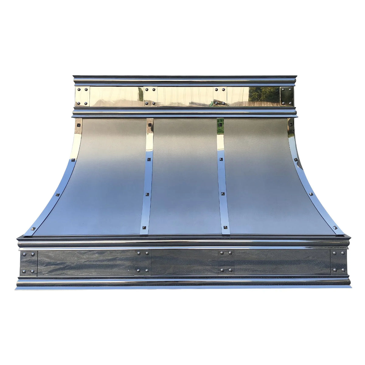 Fobest Custom Stainless Steel Hood with Mirror Trims FSS-331-Stainless Steel Range Hood-Fobest