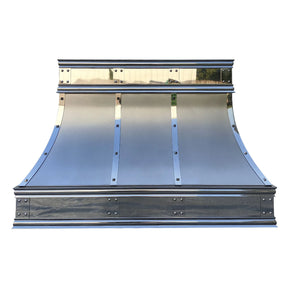 Fobest Custom Stainless Steel Hood with Mirror Trims FSS-331-Stainless Steel Range Hood-Fobest