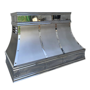 Fobest Custom Stainless Steel Hood with Mirror Trims FSS-331-Stainless Steel Range Hood-Fobest