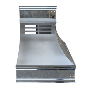 Fobest Custom Stainless Steel Hood with Mirror Trims FSS-331-Stainless Steel Range Hood-Fobest