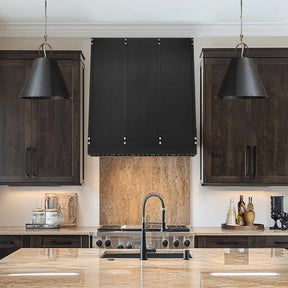 Fobest Custom Stainless Steel Kitchen Hood with Small Rivets FSS-238-Stainless Steel Range Hood-Fobest