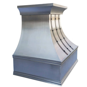 Fobest Custom Stainless Steel Range Hood with Black Straps FSS-30-Stainless Steel Range Hood-Fobest