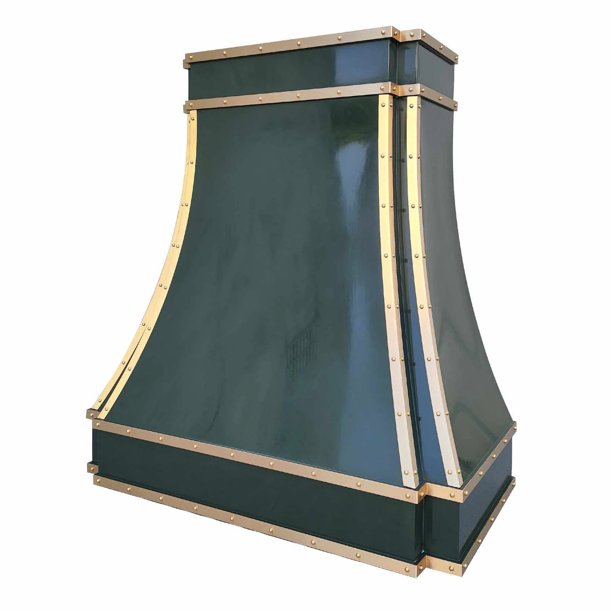 Fobest Custom Stainless Steel Range Hood with Green Finish FSS-308-Stainless Steel Range Hood-Fobest