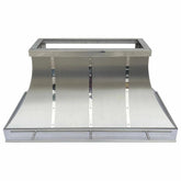 Fobest Custom Stainless Steel Range Hood with polish straps FSS-181-Stainless Steel Range Hood-Fobest