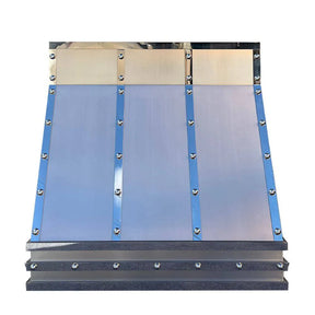Fobest Custom Stainless Steel Vent Hood with Polished Straps FSS-13-Stainless Steel Range Hood-Fobest