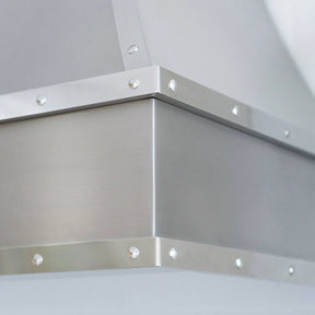 Fobest Custom Stainless Steel Vent Hood with Polished trims FSS-121-Stainless Steel Range Hood-Fobest