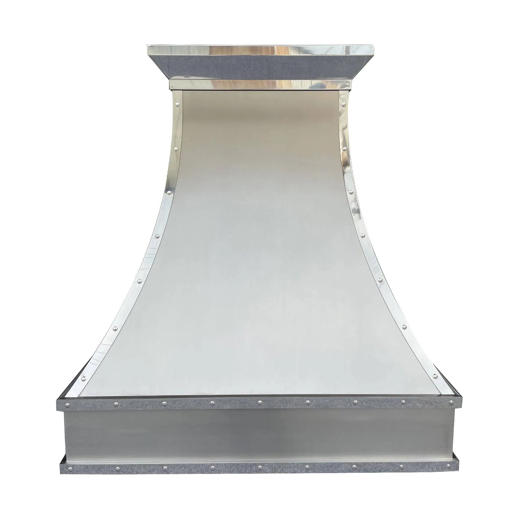 Fobest Custom Stainless Steel Vent Hood with Polished trims FSS-121-Stainless Steel Range Hood-Fobest