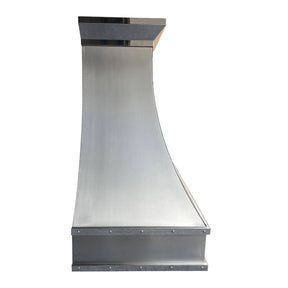 Fobest Custom Stainless Steel Vent Hood with Polished trims FSS-121-Stainless Steel Range Hood-Fobest