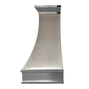 Fobest Custom Stainless Steel Vent Hood with Polished trims FSS-121-Stainless Steel Range Hood-Fobest