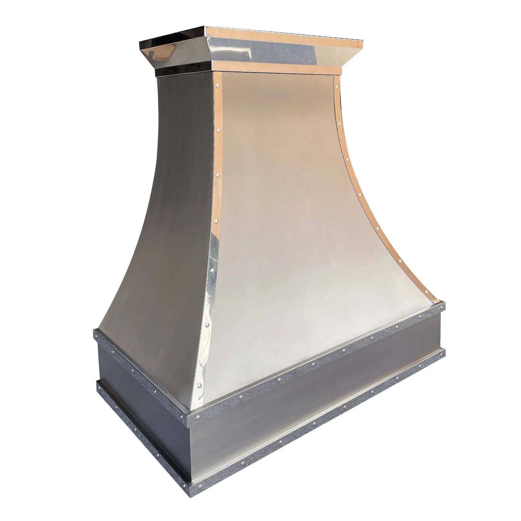 Fobest Custom Stainless Steel Vent Hood with Polished trims FSS-121-Stainless Steel Range Hood-Fobest