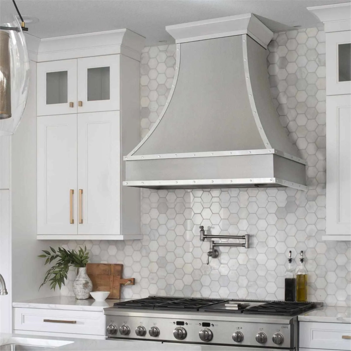 Fobest Custom Stainless Steel Vent Hood with Polished trims FSS-121-Stainless Steel Range Hood-Fobest