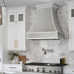 Fobest Custom Stainless Steel Vent Hood with Polished trims FSS-121-Stainless Steel Range Hood-Fobest