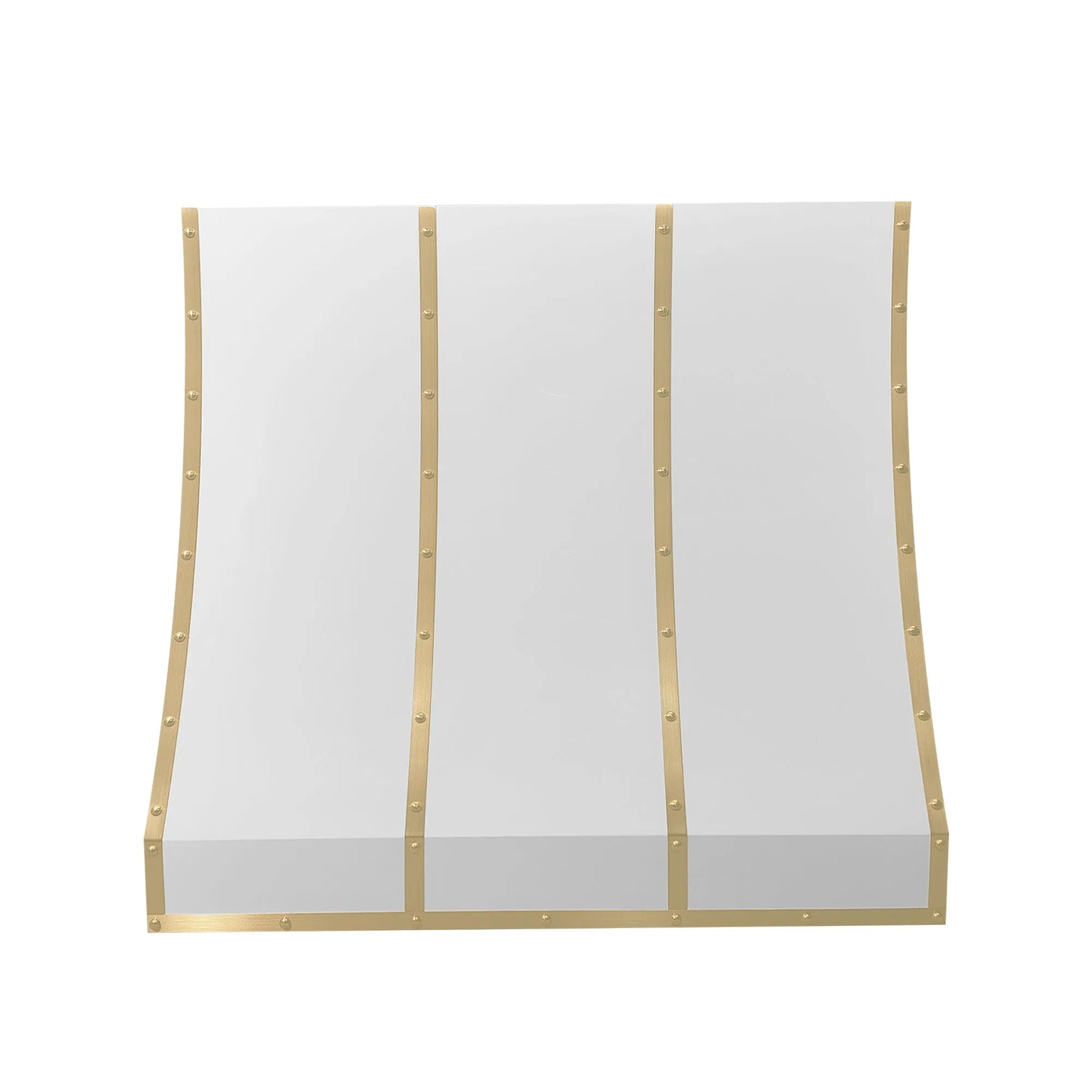 Fobest Custom Stove Hood with Brass Accent FSS-347-Stainless Steel Range Hood-Fobest