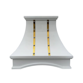 Fobest Custom Vent Hood with White Arched Shape FSS-365-Stainless Steel Range Hood-Fobest