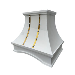 Fobest Custom Vent Hood with White Arched Shape FSS-365-Stainless Steel Range Hood-Fobest