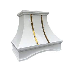 Fobest Custom Vent Hood with White Arched Shape FSS-365-Stainless Steel Range Hood-Fobest