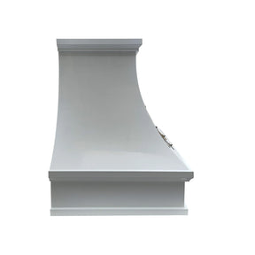 Fobest Custom Vent Hood with White Arched Shape FSS-365-Stainless Steel Range Hood-Fobest