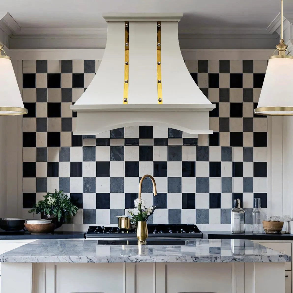Fobest Custom Vent Hood with White Arched Shape FSS-365-Stainless Steel Range Hood-Fobest