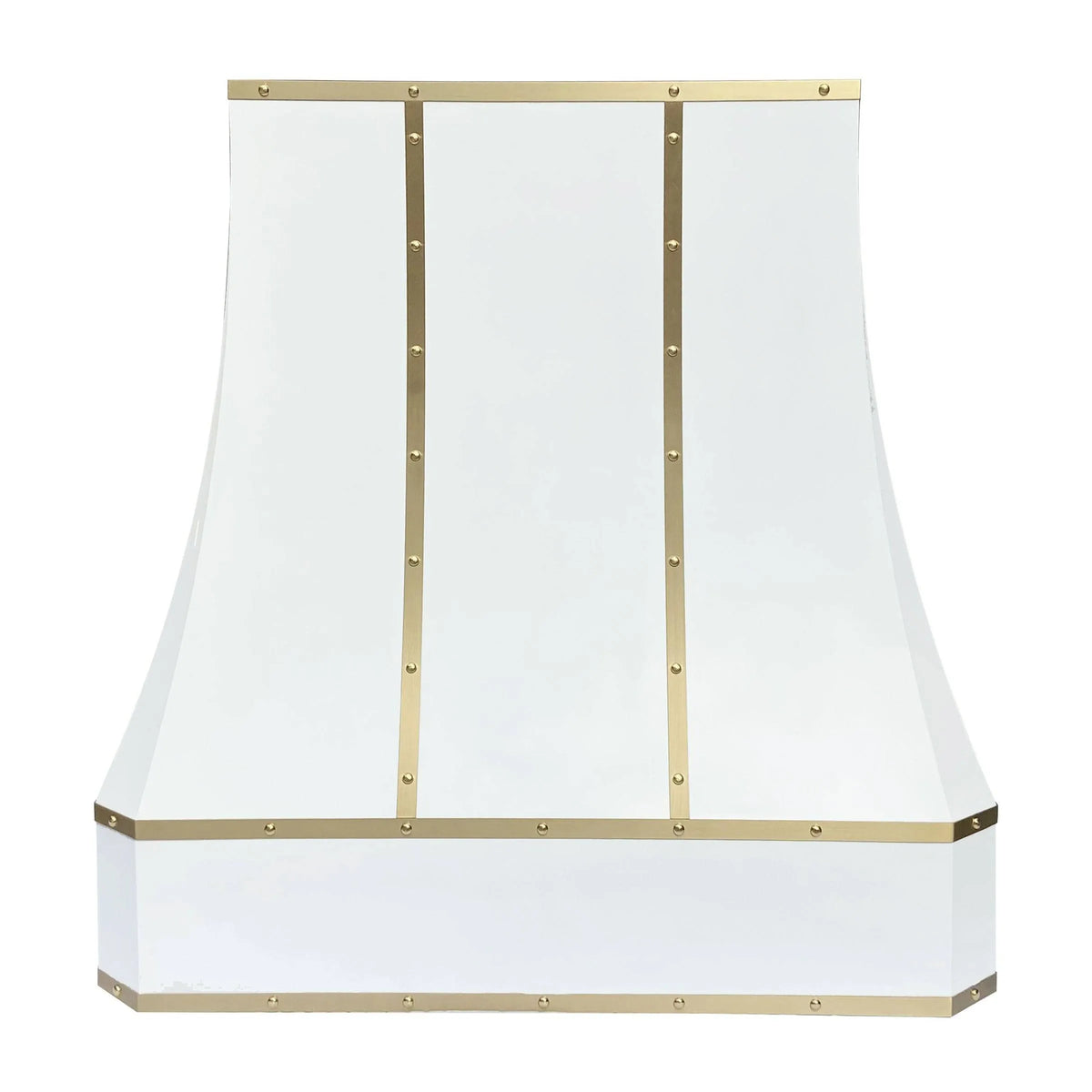 Fobest Custom White Range Hood with Curved Corner FSS-29-Stainless Steel Range Hood-Fobest