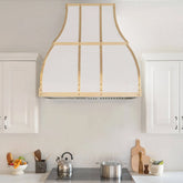 Fobest Custom White Stainless Steel Exhaust Hood FSS-97-Stainless Steel Range Hood-Fobest