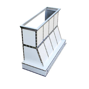 Fobest Custom White Stainless Steel Kitchen Hood FSS-102-Stainless Steel Range Hood-Fobest
