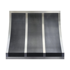 Fobest Custom Zinc Kitchen Hood with Stainless Steel Accents FSS-427-Stainless Steel Range Hood-Fobest