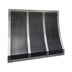 Fobest Custom Zinc Kitchen Hood with Stainless Steel Accents FSS-427-Stainless Steel Range Hood-Fobest
