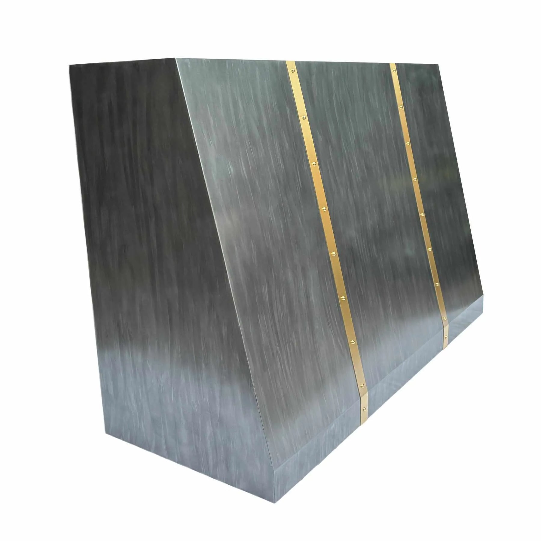 Fobest Custom Zinc Range Hood with Brass Accent FSS-243-Stainless Steel Range Hood-Fobest