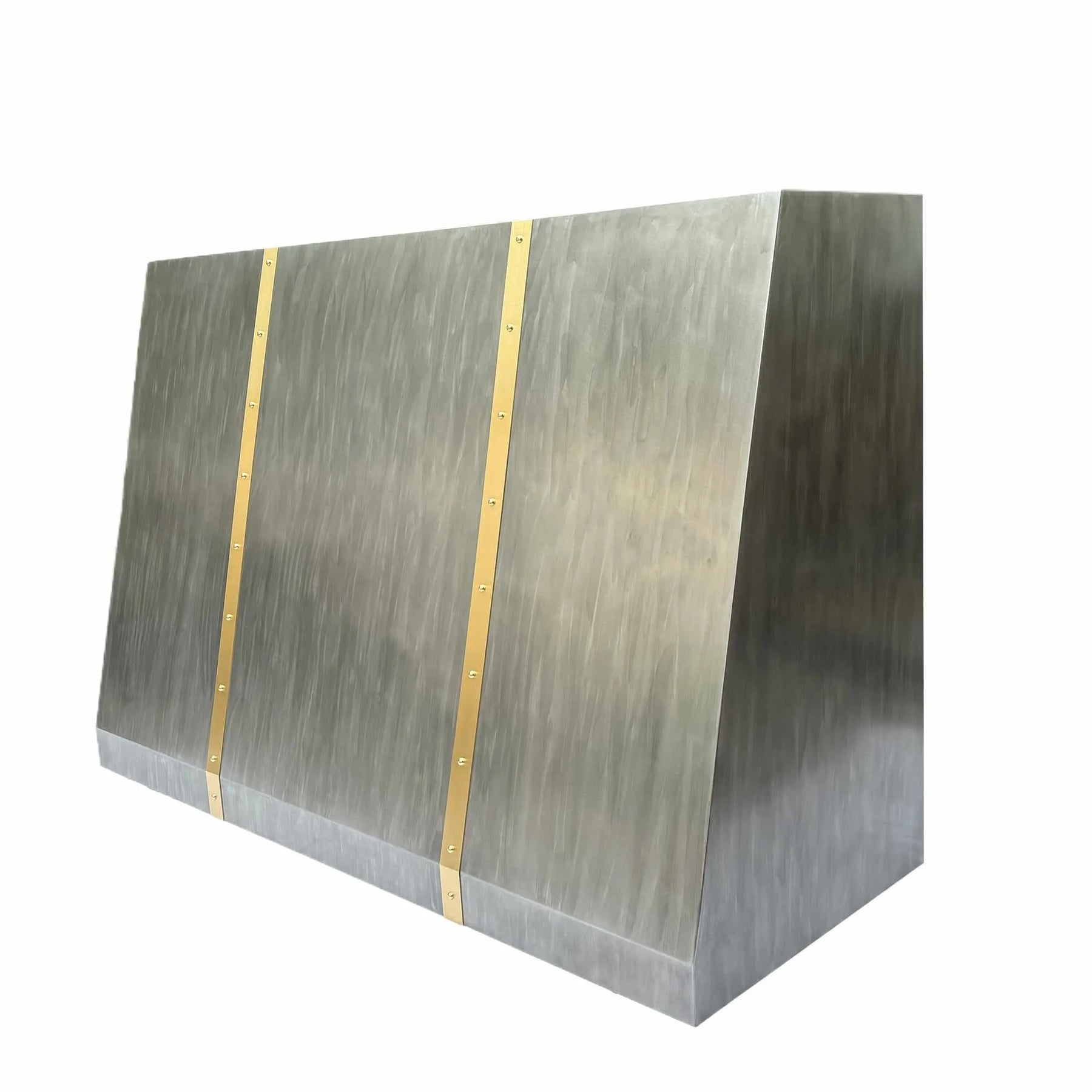 Fobest Custom Zinc Range Hood with Brass Accent FSS-243-Stainless Steel Range Hood-Fobest