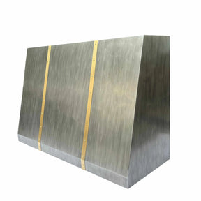 Fobest Custom Zinc Range Hood with Brass Accent FSS-243-Stainless Steel Range Hood-Fobest