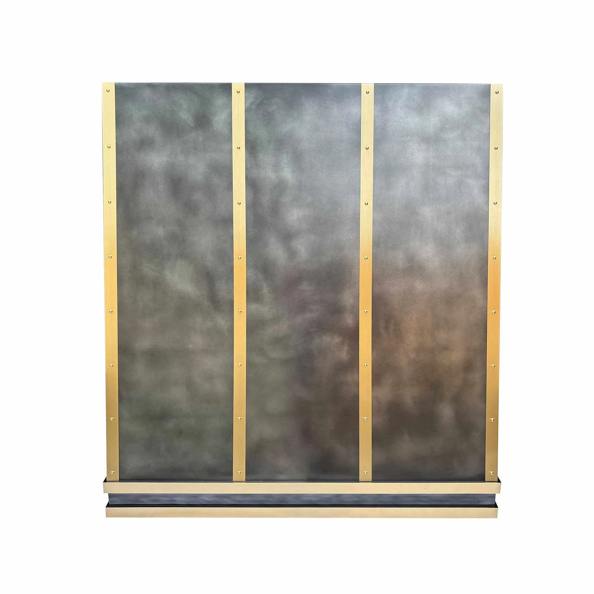 Fobest Custom Zinc Range Hood with Brass Straps FSS-248-Stainless Steel Range Hood-Fobest