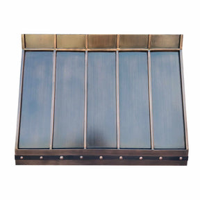 Fobest Dark Antique Copper Kitchen Hood with Strap FCP-127-Copper Range Hood-Fobest