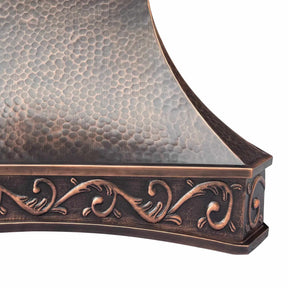Fobest Dark Antique Copper Range Hood FCP-87-Copper Range Hood-Fobest