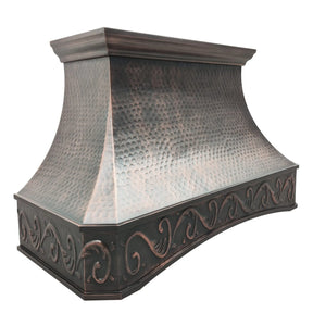 Fobest Dark Antique Copper Range Hood FCP-87-Copper Range Hood-Fobest
