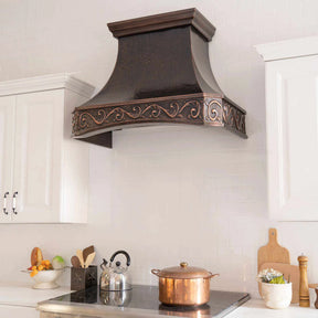 Fobest Dark Antique Copper Range Hood FCP-87-Copper Range Hood-Fobest