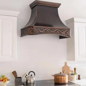 Fobest Dark Antique Copper Range Hood FCP-87-Copper Range Hood-Fobest