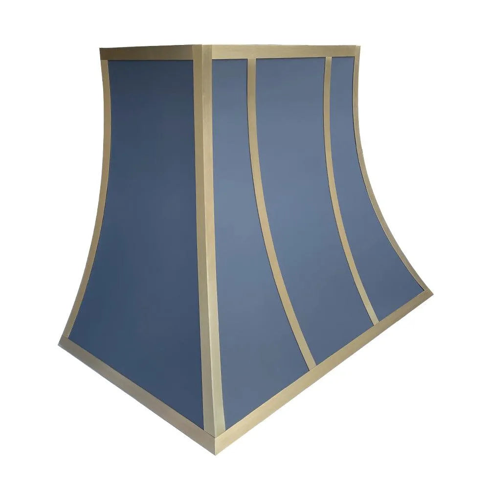 Fobest Dark Blue Stainless Steel Custom Range Hood FSS-159-Stainless Steel Range Hood-Fobest