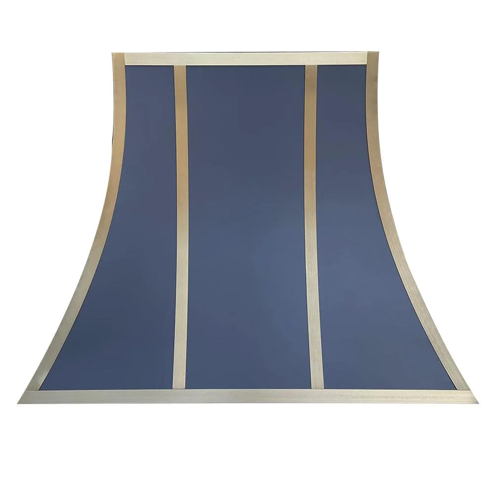 Fobest Dark Blue Stainless Steel Custom Range Hood FSS-159-Stainless Steel Range Hood-Fobest