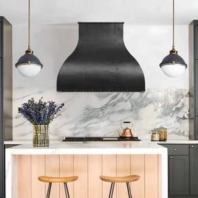 Fobest Dark Copper Kitchen Hood with Hammered Texture FCP-294